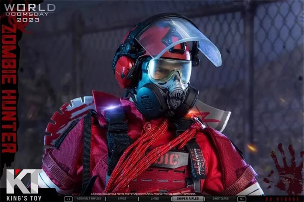 Na sprzedaż! Figurka akcji 1/6 KING TOYS KT-8009 Żołnierz Męski Zombie Killer Hunter Pełny Zestaw Ruchome Ciało Około 12 cali