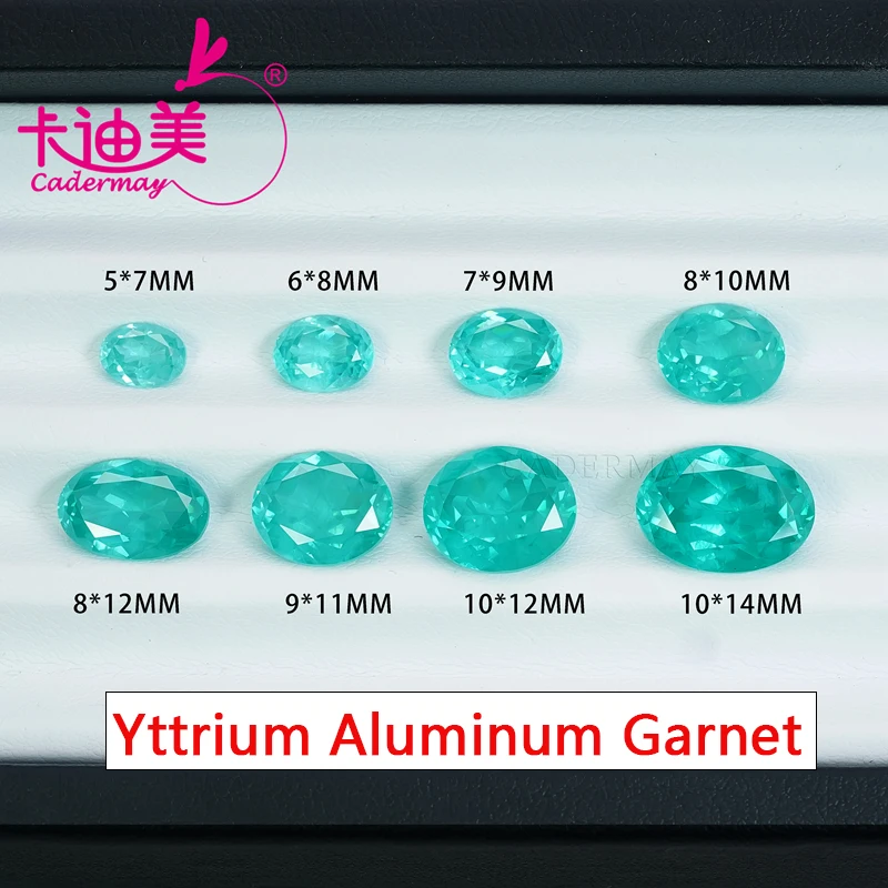 

Oval Cut Paraiba Yttrium Aluminum Garnet Loose Stone YAG Gemstone For Wedding Fine Jewelry Making