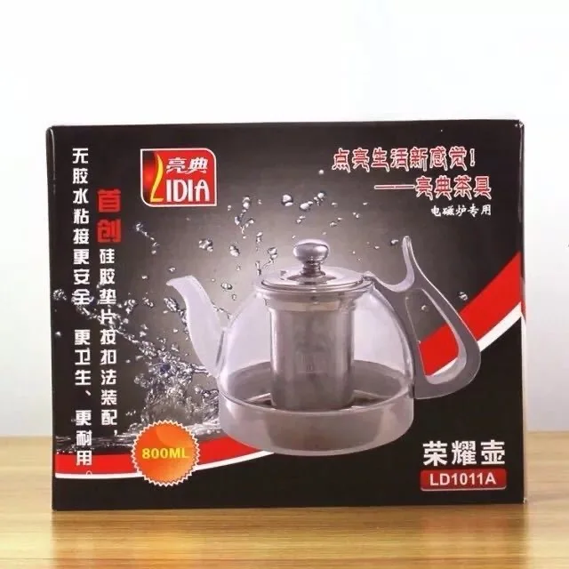 Stainless Steel Induction Cooker Special Glass Boiling Teapot Heat-resistant Heating Tea Infuser Kung Fu Tea Tea Set