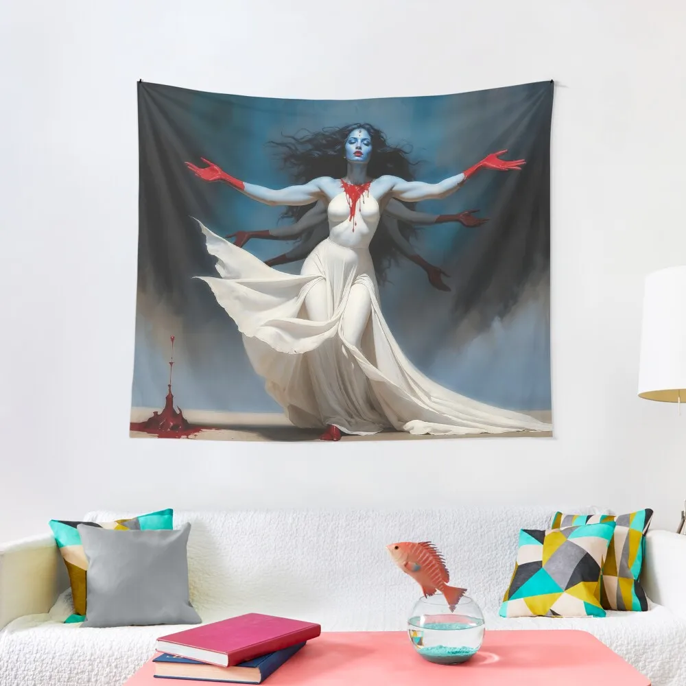 

Kali Goddess Tapestry Wall Art Wallpaper Bedroom Tapestry