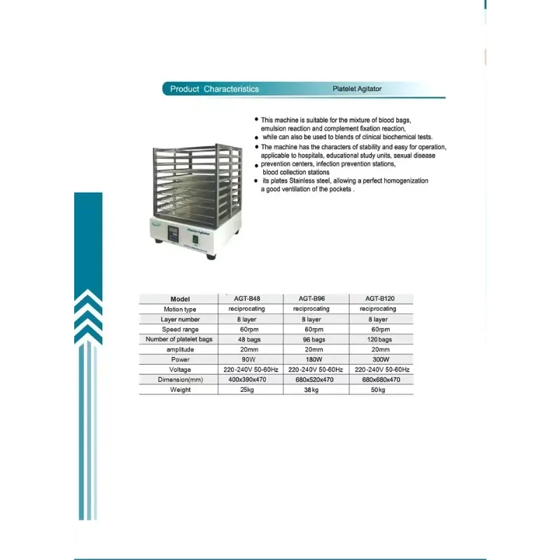 مثالي 2025 محرض الصفائح الدموية المثالي/حاضنة الصفائح الدموية/محرك أكياس الدم
