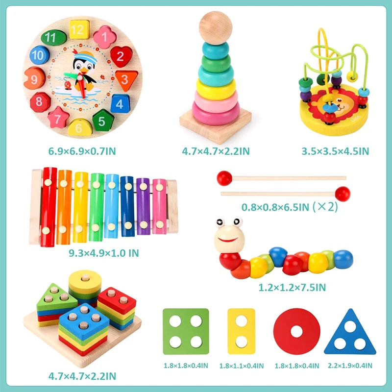 Montessori Wooden Toys for Children 3-6 Years Boy Girl Gift Kids Development Games Wood Puzzle for Kids Educational Learning Toy