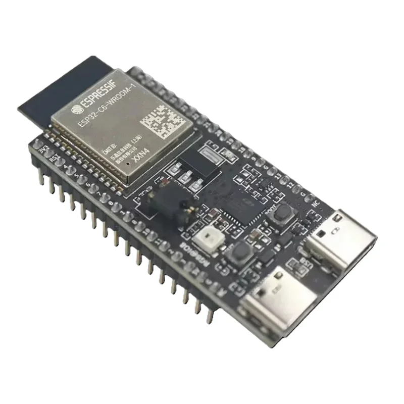ESP32-C6-DevKitC-1 USB for CP2102 carry ESP32-C6-WROOM-1 N8 Wi-Fi 6 BLE Zigbee Thread Development Board CP2102