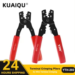 18cm Red Terminal Crimping Pliers AWG Wire 14-28 Crimp Cable Cutting Hand Tools Clamp Multitools for Jewelry Making Fishing