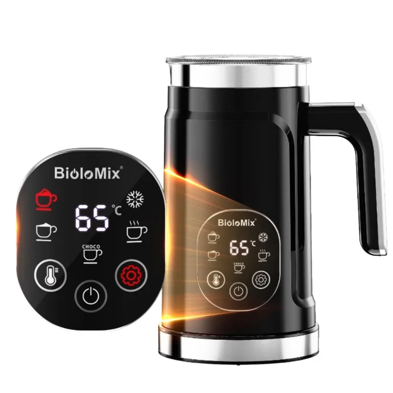 Multi-functional Touch Screen Automatic Heating Stainless Steel Espresso Coffee Machine with Milk Frother