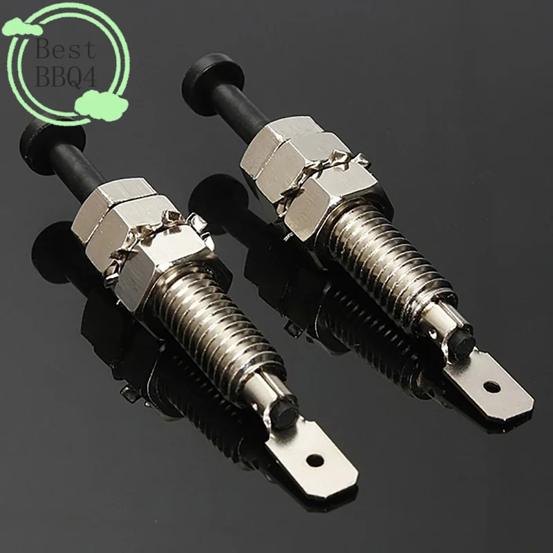 BBQ4 2PC Universal Car Alarm Security Adjustable Auto Truck Hood Door Pin Switch for Car Domelight Hood Intrusion Switch