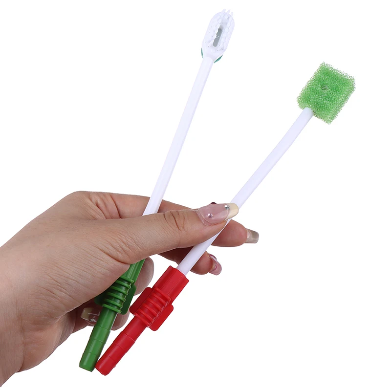 Disposable Medical Sponge Toothbrush ICU Suction Swab Oral Care Single Use Suction Toothbrush System Oral Hygiene Green Head