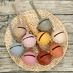 TYRY.HU 1PC Baby Silicone Pacifier Holder Container Box Infant Portable Soother Pacifier Chain Silicone Storage Box