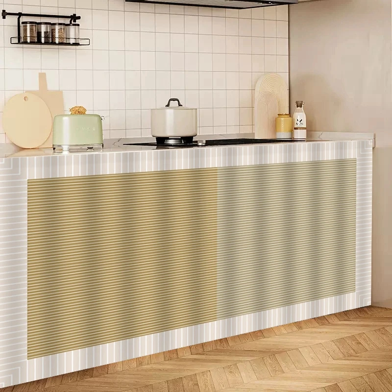 Kitchen Cabinet Curtain Dust-Proof Cupboard Curtains Self-adhesive Cabinet Curtain INS Kitchen Short Curtain Home Decor