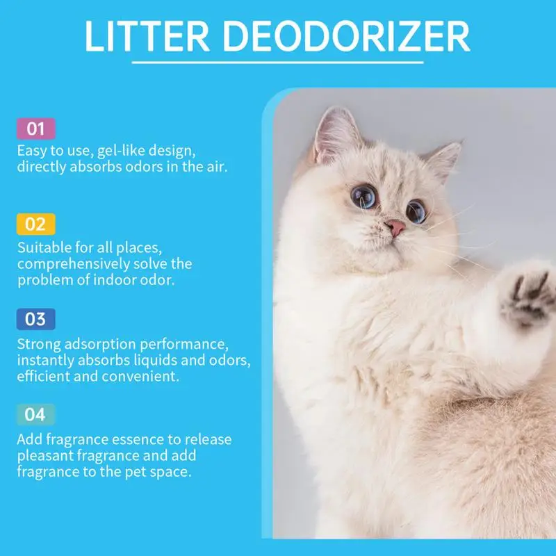 Cat Box Deodorizer Litterbox Deodorizer Cat Deodorizer Cat Litter Scent Deodorizer Smell Eliminator Odor Absorber Gel