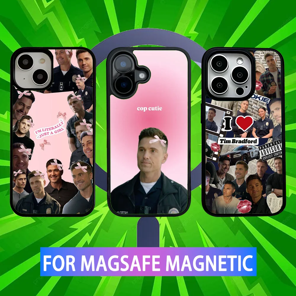 

Tim Bradford R-Rookied Phone Case For iPhone 16,15,14,13,12,11,Pro,Max,Plus,Mini,SE New Magsafe Magnetic Wireless Charging