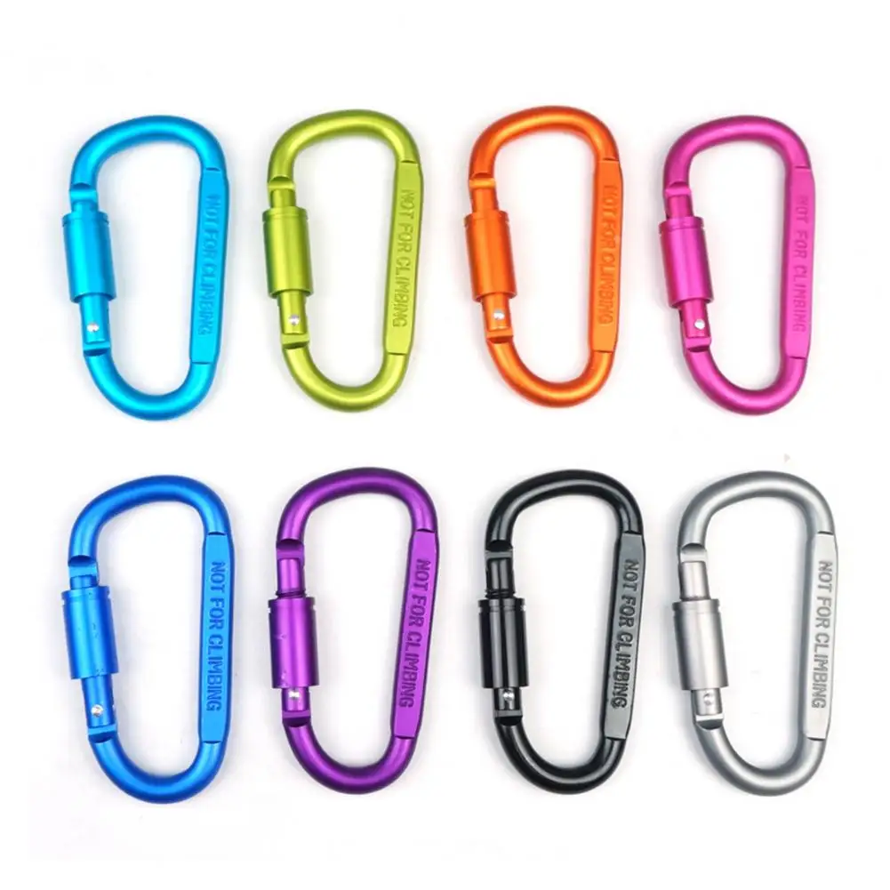 Robust Climbing Supplies Safety Belt Carabiner Polished Carabiner Buckle Rock Climbing Safety Carabiner Hook for Sports