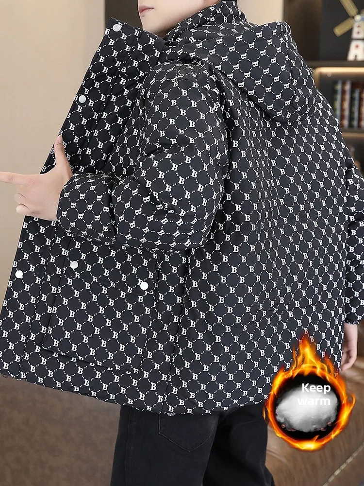 

Зимнее мужское пуховое хлопковое пальто из модного бренда Hip Haome, универсальное морозостойкое хлопковое пальто высокого класса на ощупь