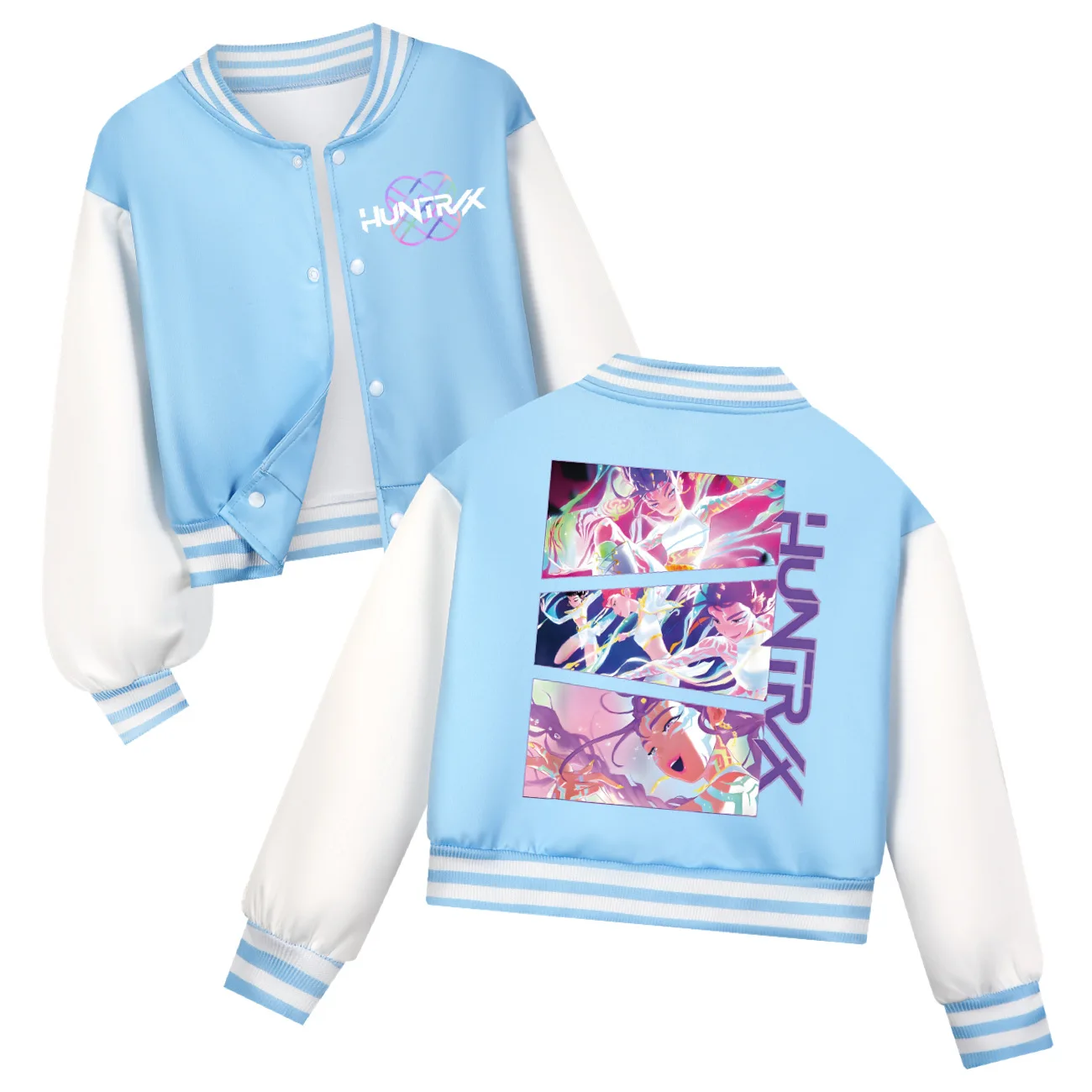 Sweat à Capuche KPop D-Demons H-Hunters Pour Enfants - Manches Longues, Imprimé Personnages - Cardigan Veste Baseball Décontracté
