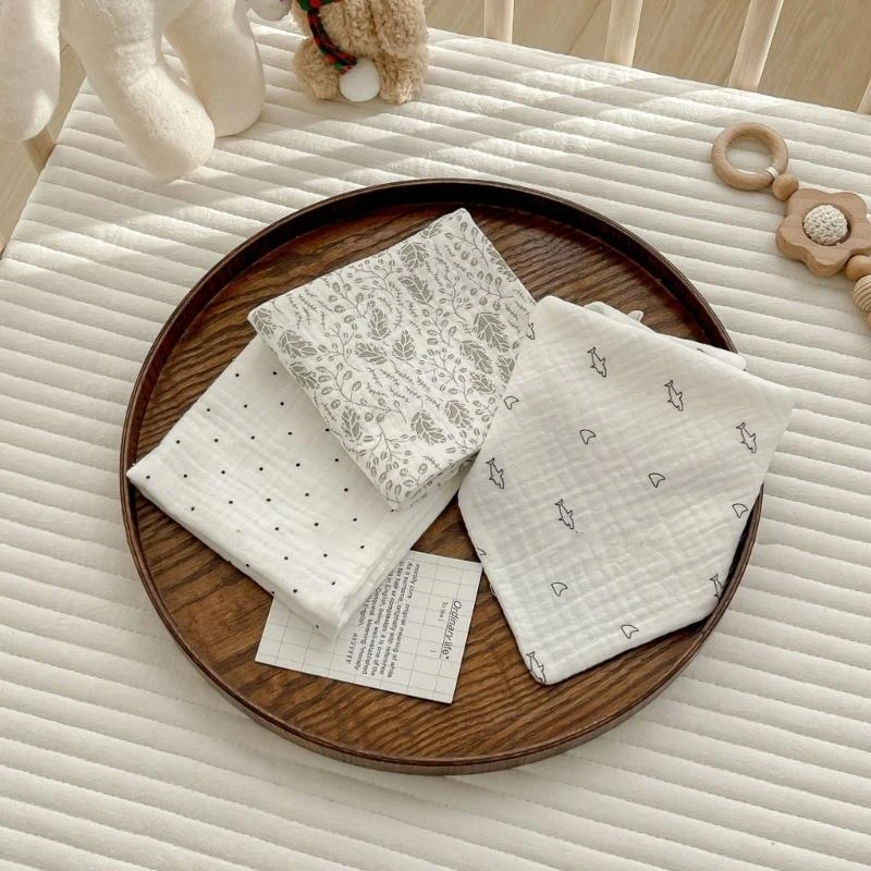 

J15U Portable Infant Spit Up Cloth Convenient Small Towel Cotton Baby Drool Towel