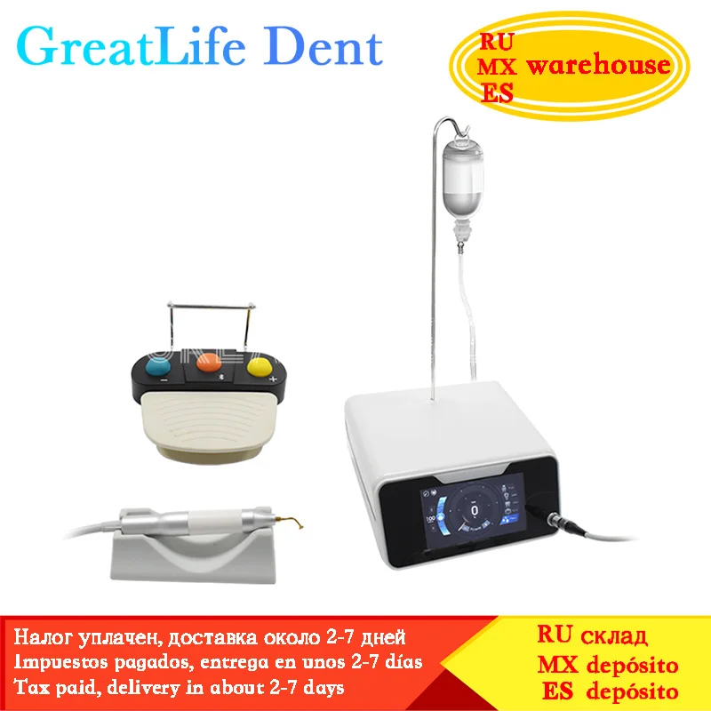 

GreatLife Dent Refine AI-Bone II Endo Perio Surgical Motor Equipment LED Handpiece Surgery Bone Knife LED Ultrasonic Bone Cutter