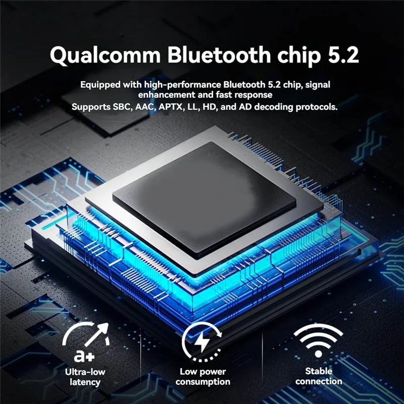 M07K-Wireless Audio Adapter Bluetooth 5.2 Transmitter Receiver Lossless Bluetooth Adapter Connected To Car Audio Adapter