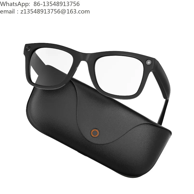 New AI Smart Glasses 8MP HD Camera Photo Video Audio Record Translation Music Wearable Eyeglasses