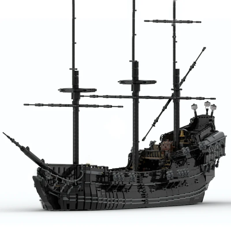 NEW 7398PCS The Black Pearl  Model Architecture DIY Education creative Children Brick Toy Birthday Building Christmas Gift Block