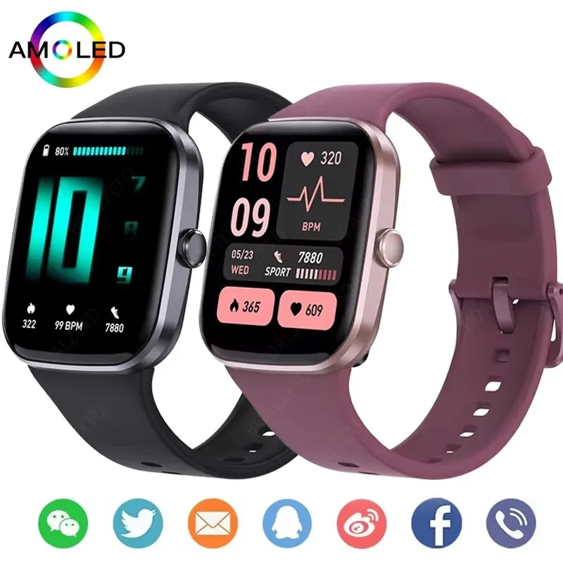 New Refurbished Amazfit GTS 2 Mini AMOLED Bluetooth Call Smart Watch Men Multiple Sports Health Monitoring GPS SmartWatch Women