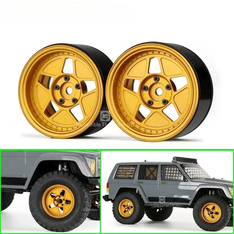 2.2 Inch Metalen Beadlock Wielen Hub voor 1/10 RC Crawler Auto Traxxas TRX4 Axiale SCX10 90046 D90 D110 Diy Onderdelen