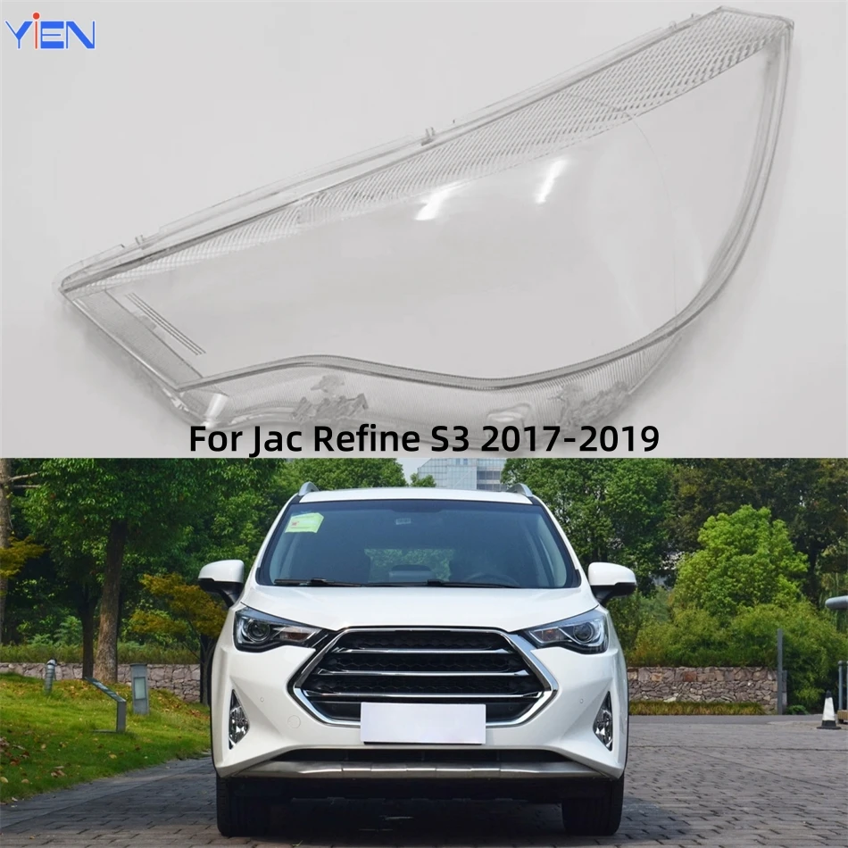 

For Jac Refine S3 2017 2018 2019 Car Accsesories Lampshade Cover Head Lamp Cover Car Front Headlight Lens Cover Lights Shell