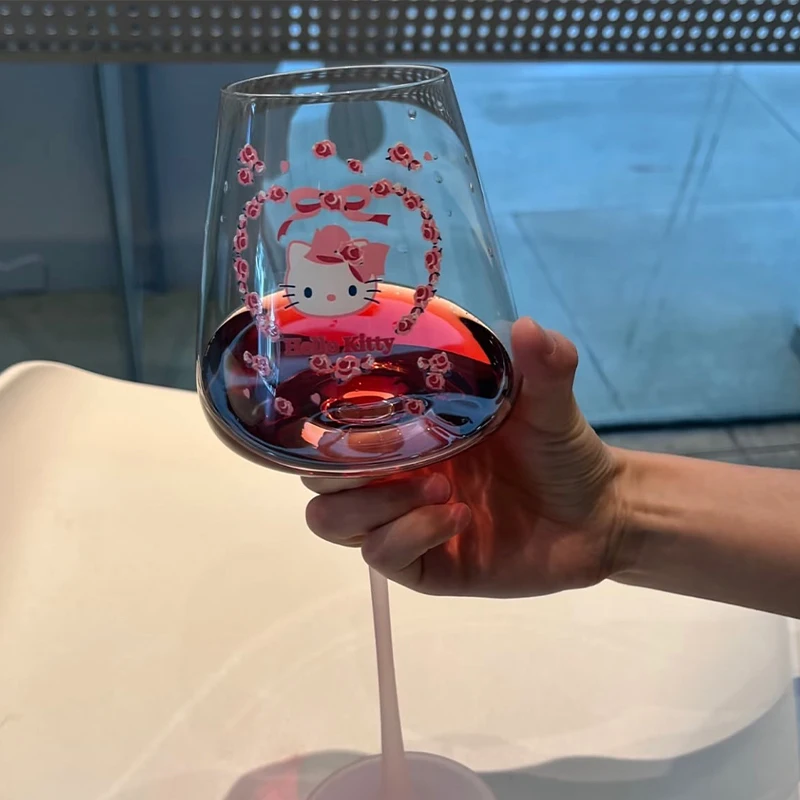 مرحبا كيتي كريستال النبيذ الأحمر الزجاج خالية من الرصاص دائم الشمبانيا الزجاج أنيقة للمناسبات الرسمية كأس الأزواج كأس للنبيذ مجموعة