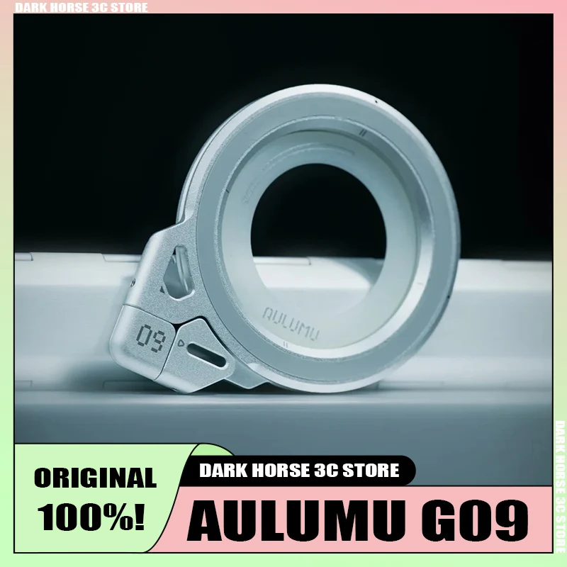

AULUMU G09 Universal Magnetic Phone Ring Holder, Foldable Luminous Ring Buckle Stand for IPhone & Android Devices