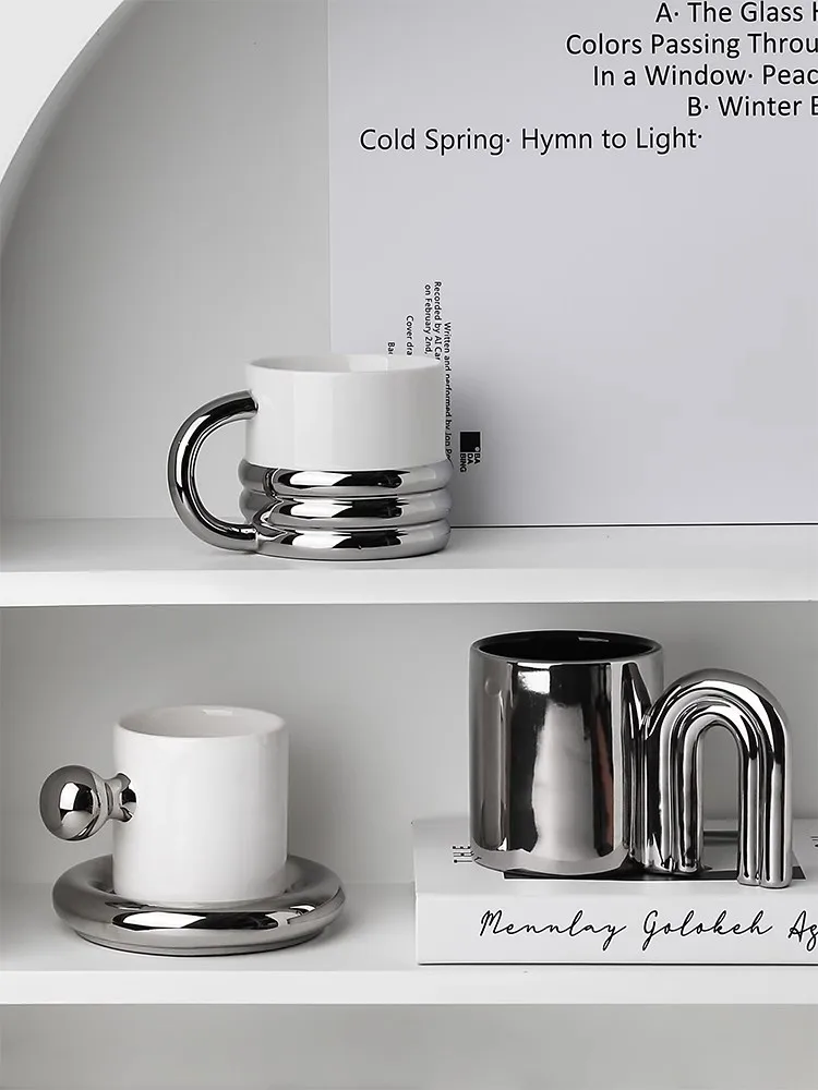 

Creative Home Decor Handmade Ceramic Cup Light Luxury Coffee Shop Dining Room Coffee Cup Home Living Room Breakfast Milk Cup