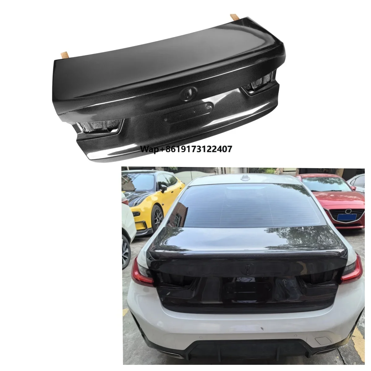 

High Quality Carbon Fiber OEM Style Trunk Lid Cover for 3 Series G20 G80 M3 2020+ Car Replacement Rear Trunk Lid