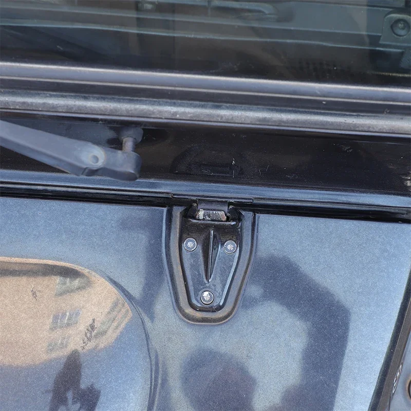 Para Land Rover Defender 90 110 130 2004-2018 ABS negro capó de motor de coche bisagra hebilla pestillo bloqueo accesorios de coche