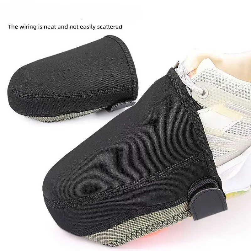 Windproof Warm Wear-Resistant Decorations Adjustable Elastic Outdoor Cycling Mountain Magic Paste Half-palm Sole Shoes Cover