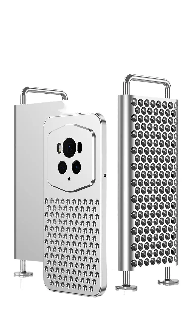 Premium Metal hollow heat dissipation holes Back Cover For Honor Magic6 Pro BVL-AN16 Spring buckle Fall prevention Phone Case