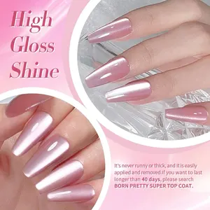 Born Pretty-Luar Cat Gel Magnetic Polish Gel with Magnetic Stick, Reflective Diving, Pink, Silver, Snow Light, Glitter Effect, 2PCs, 10ml 8 Main Sales Nails Gel - №3