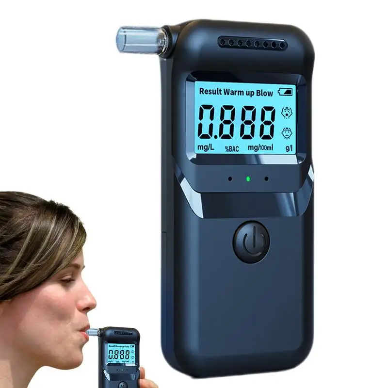 Alcohol Tester Rechargeable Digital Breath Tester Breathalyzer Handheld Alcohol Analyzer Drunk Driving Analyzer Home Party use