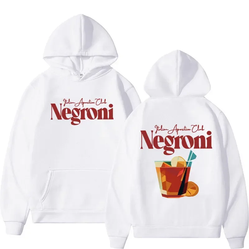 Sweats à capuche drôles Negroni Cocktail Clicks Meme pour hommes et femmes, PVD, Drinking Italian Summer, Aperitivo Hoodie, Casual Smile Pullovers