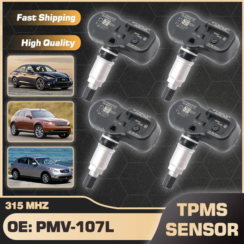 

TPMS Tire Pressure Monitor Sensor PMV-107L For Infiniti G FX EX 2008-2010 Nissan Murano 370Z Rogue 2009-2015 40700-JK00A 315 MHz