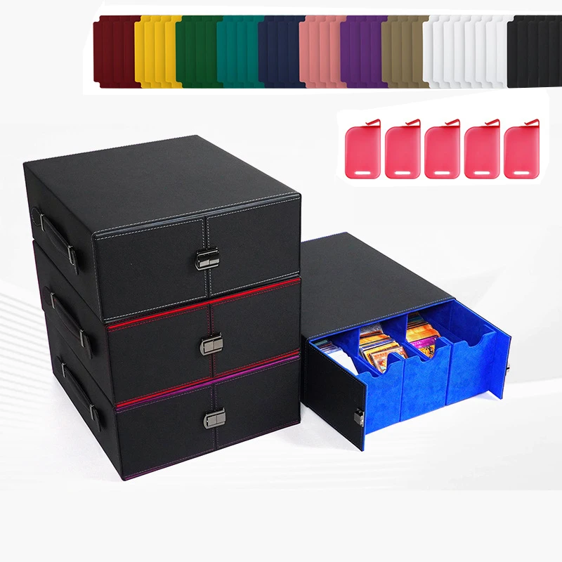 

Card Storage Box Large capacity card storage box can hold over 1000 transaction cards, suitable for MTG TCG baseball sports card