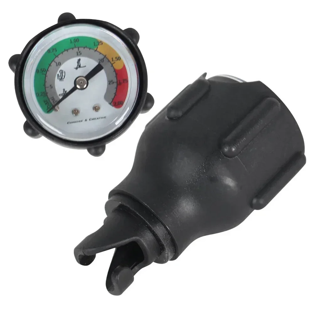 1pc Rubber Barometer For Inflatable Boat Pressure Gauge Surfboard Accessory 30 PSI2bar Boat Accessories