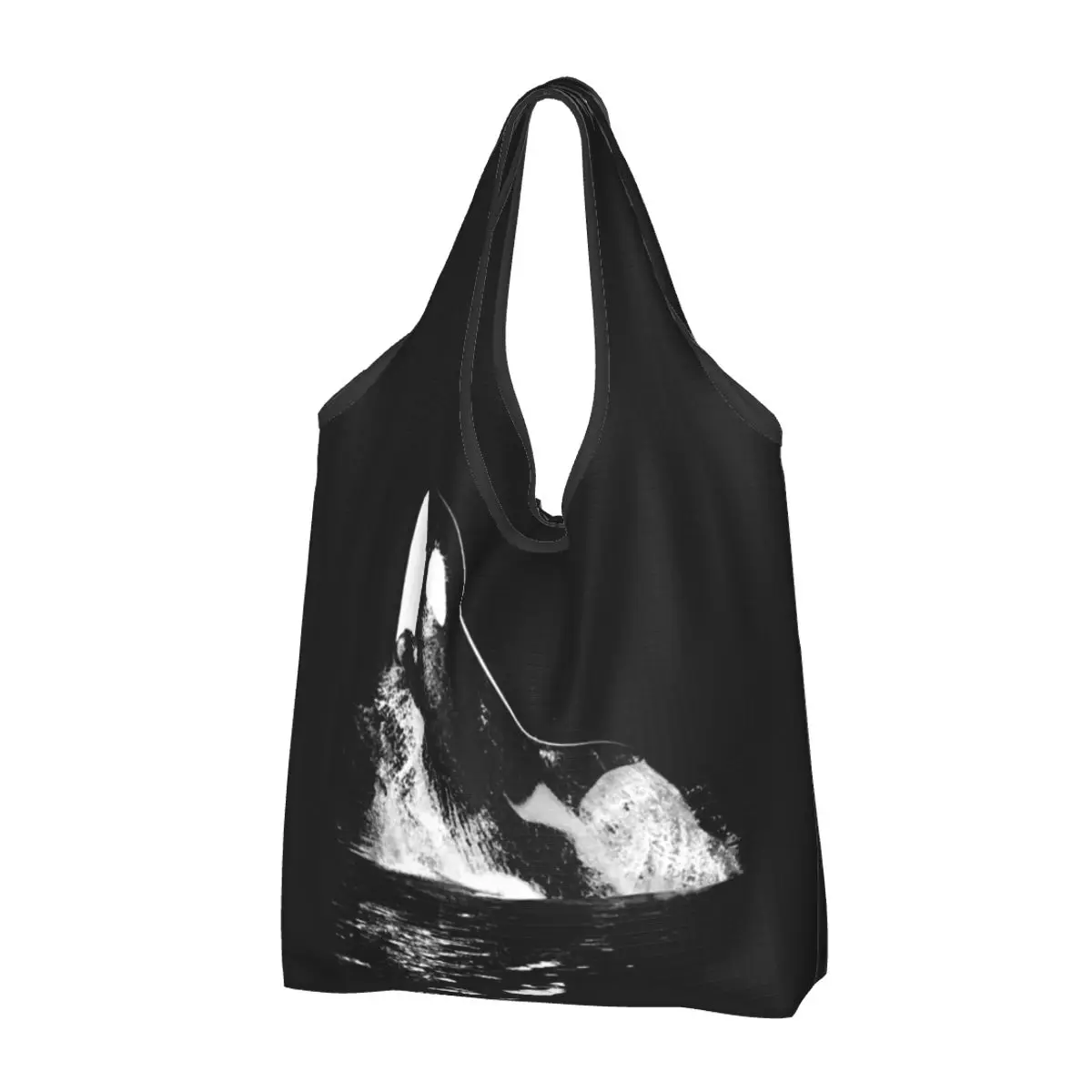 

Orca Aquatic Sea Ocean - Top Tees Killer Whale Портативная сумка для покупок Складная сумка для покупок Продуктовая сумка Сумка на плечо