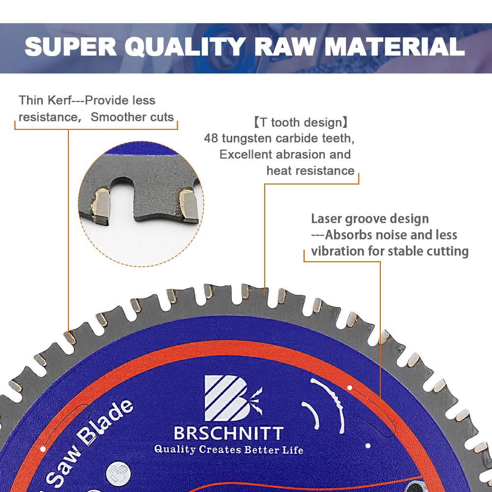 Imagem -04 - Brschnitt 1pc Dia165 184 mm Liga Lâmina de Serra para Corte de Ferro Disco de Corte de Aço Rebar Flat Barsteel Corte Circular Lâmina de Serra Disco de Serra para Cortar Metal 150 mm Serra Circular Disco Corte Ferro