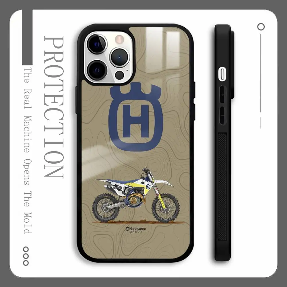 Mode Auto H-Husqvarna Telefon Fall Für IPhone 16 15 14 13 12 11 Pro Max Plus Mini magnetische Magsafe Drahtlose Lade Abdeckung