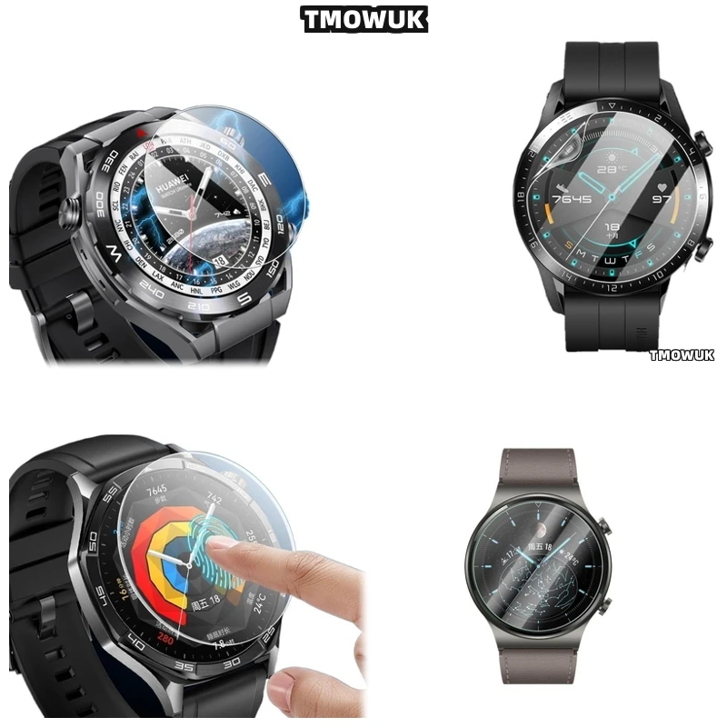 

For Huawei WATCH GT2 GT3 GT4 GT5 Pro Cyber Ultimate 41 42 43 46mm - 9H Hardness Tempered Glass, HD Clear, Anti-Scratch & Sensiti