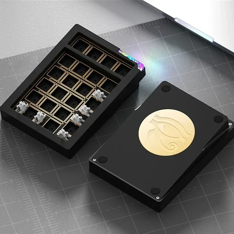 Weikav STARS21 PAD Mini Keypad Kits Aluminium Alloy Tri Mode Bluetooth Wireless Customized Keyboard Kits RGB Office PC QMK VIA