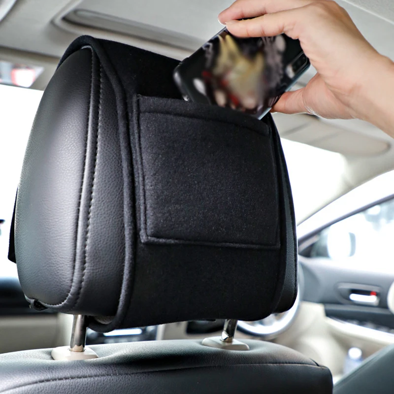 

1Pc Car Headrest Cover Seat Covers With Backrest Decorative Auto Interior Modification Headrest Towel Automotive Supplies