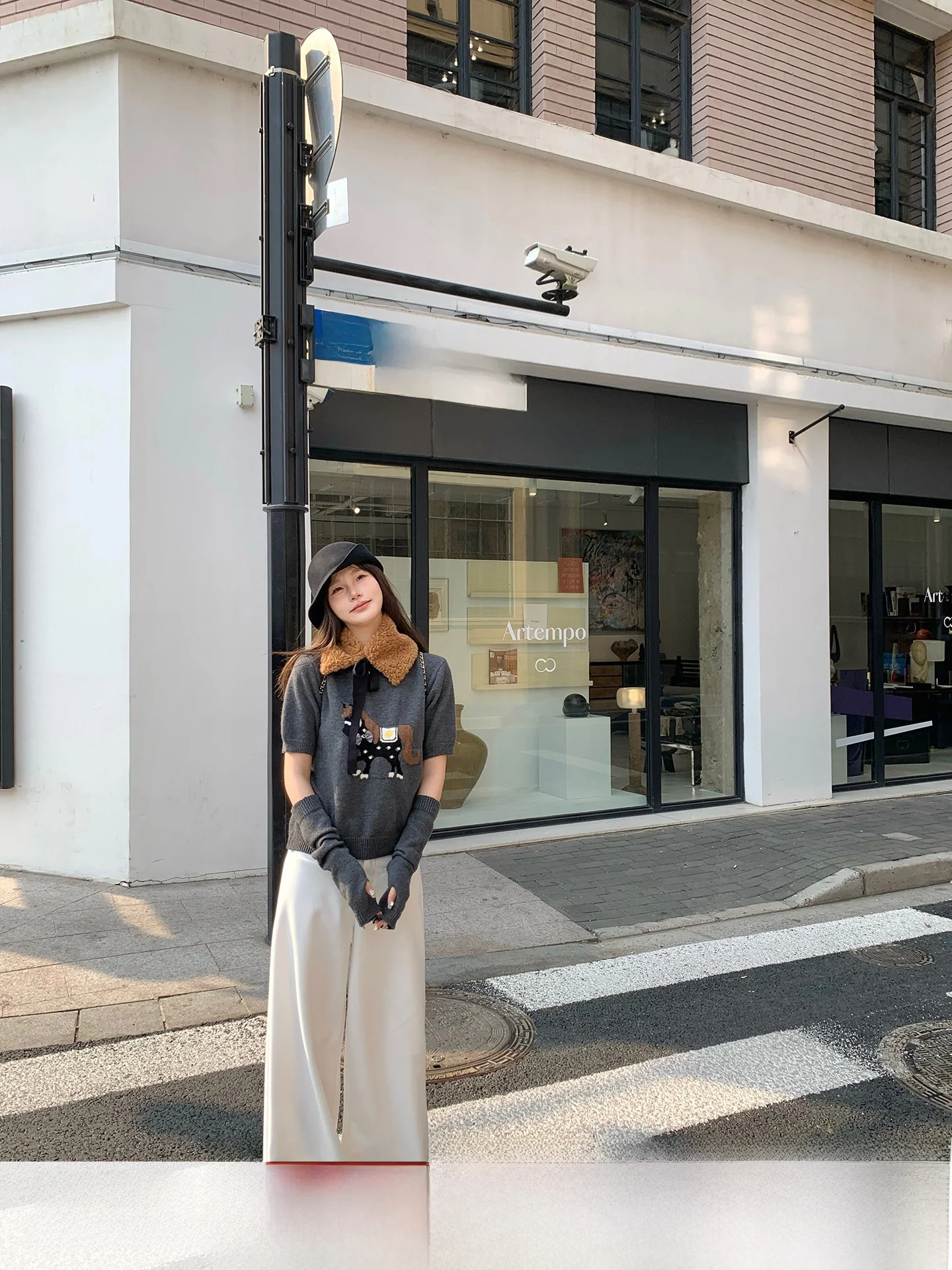 

Шерстяные брюки-палаццо Anneop для женщин: свободные, прямые, повседневные, с высокой талией, на пуговицах, из полиэфирного волокна