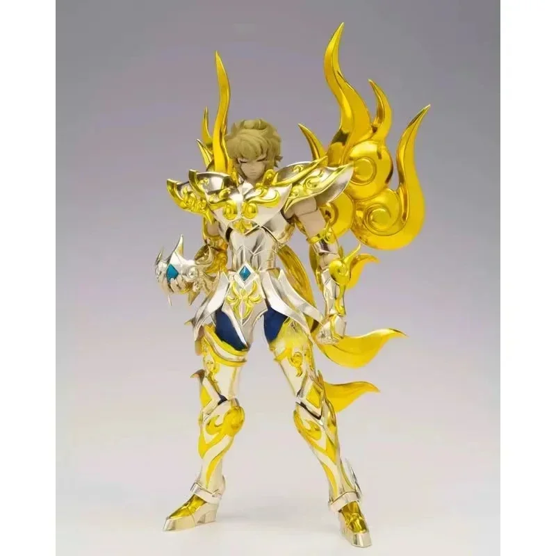 

In Stock Original Bandai Cloth Myth EX Leo Aiolia Golden Soul Action Figure Toy Gift