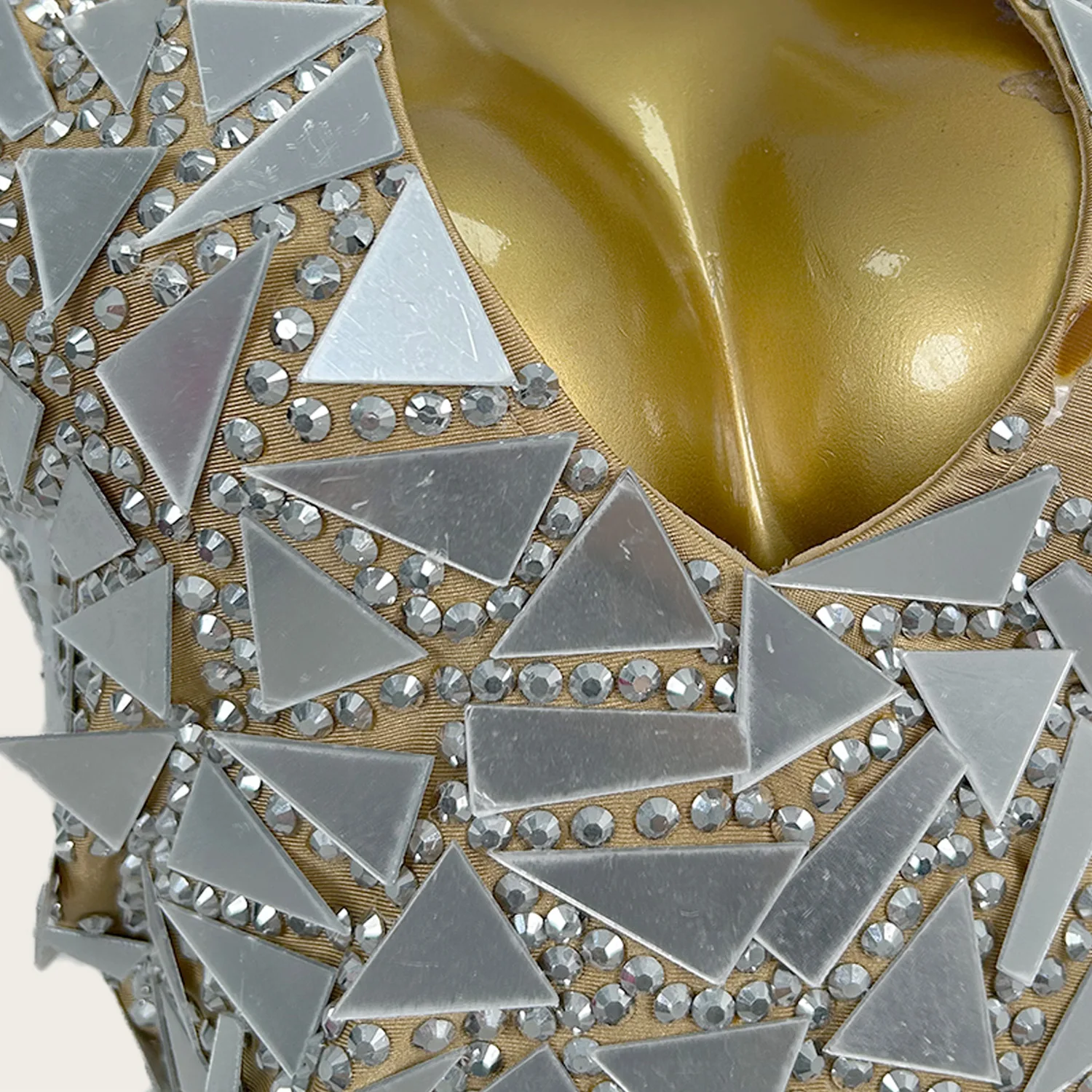 

Sparkly Sequins Mirrors V Neck Bandage Mini Dress Night Party Dance Stage Wear Birthday Celebrate Photo Shoot Wear Qiayaojing