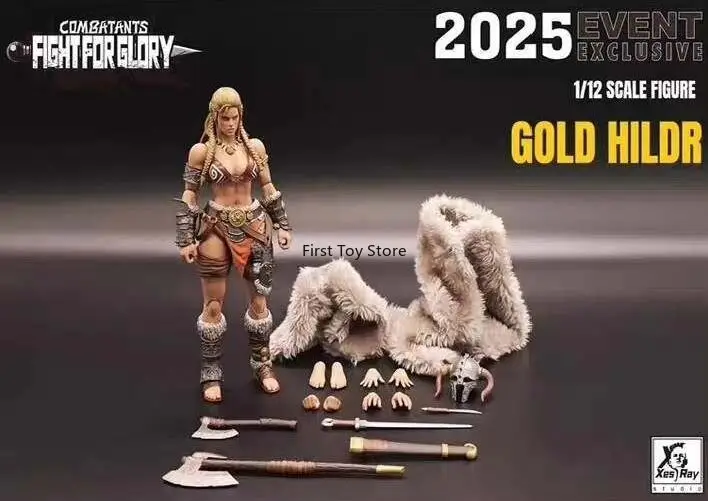 In-stock XesRay Gladiator Glory Battle WF25 Limited Golden Hild Star Wave Bear 1/12 Action Figure Model Collectible Gift