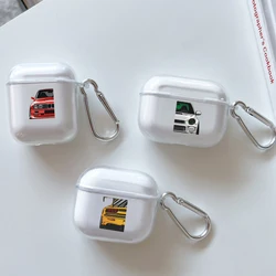 Silicone Case for Apple Airpods 2 1 Earphone Cases With Hook Japan JDM Sports Car For Airpod Pro 3 Pro2 Clear Protective Covers
